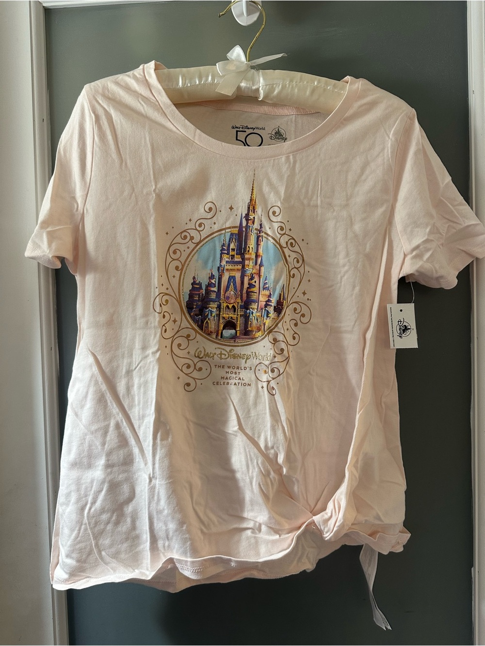 Disney 50th Anniversary Light Pink w castle